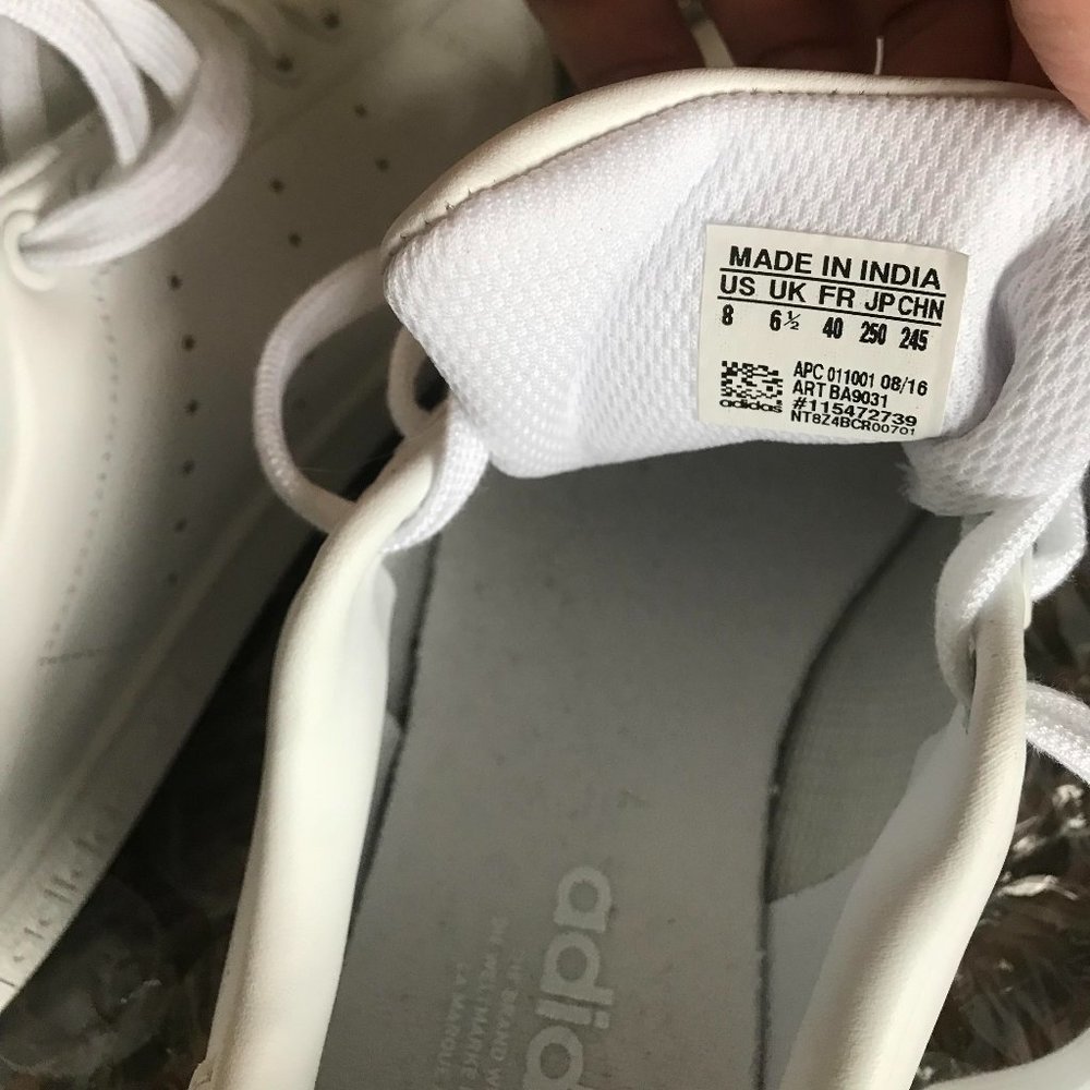 adidas White Women's Sneakers - Picture 6 of 10